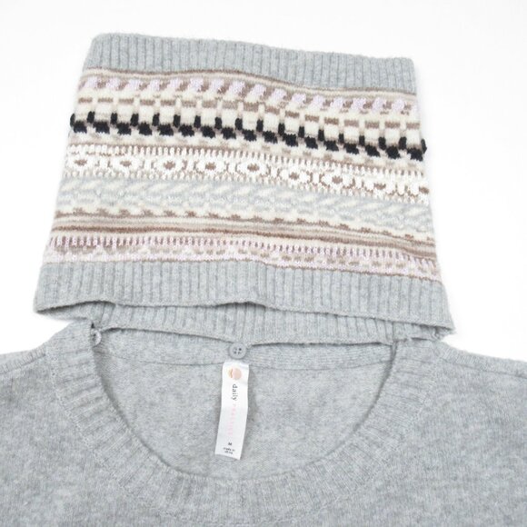 Anthropologie Daily Practice Turtleneck Sweater Dress Grey Motif Medium - Picture 6 of 12